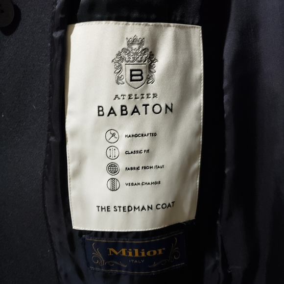 Aritzia Stedman Coat XS Navy - Picture 2 of 4